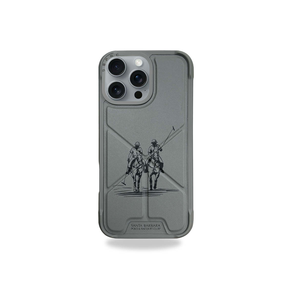 Protective Apple iPhone Back Cover - Santa Barbara Polo Raquet Club MARION Series for iPhone 16 Pro Max (GREY)