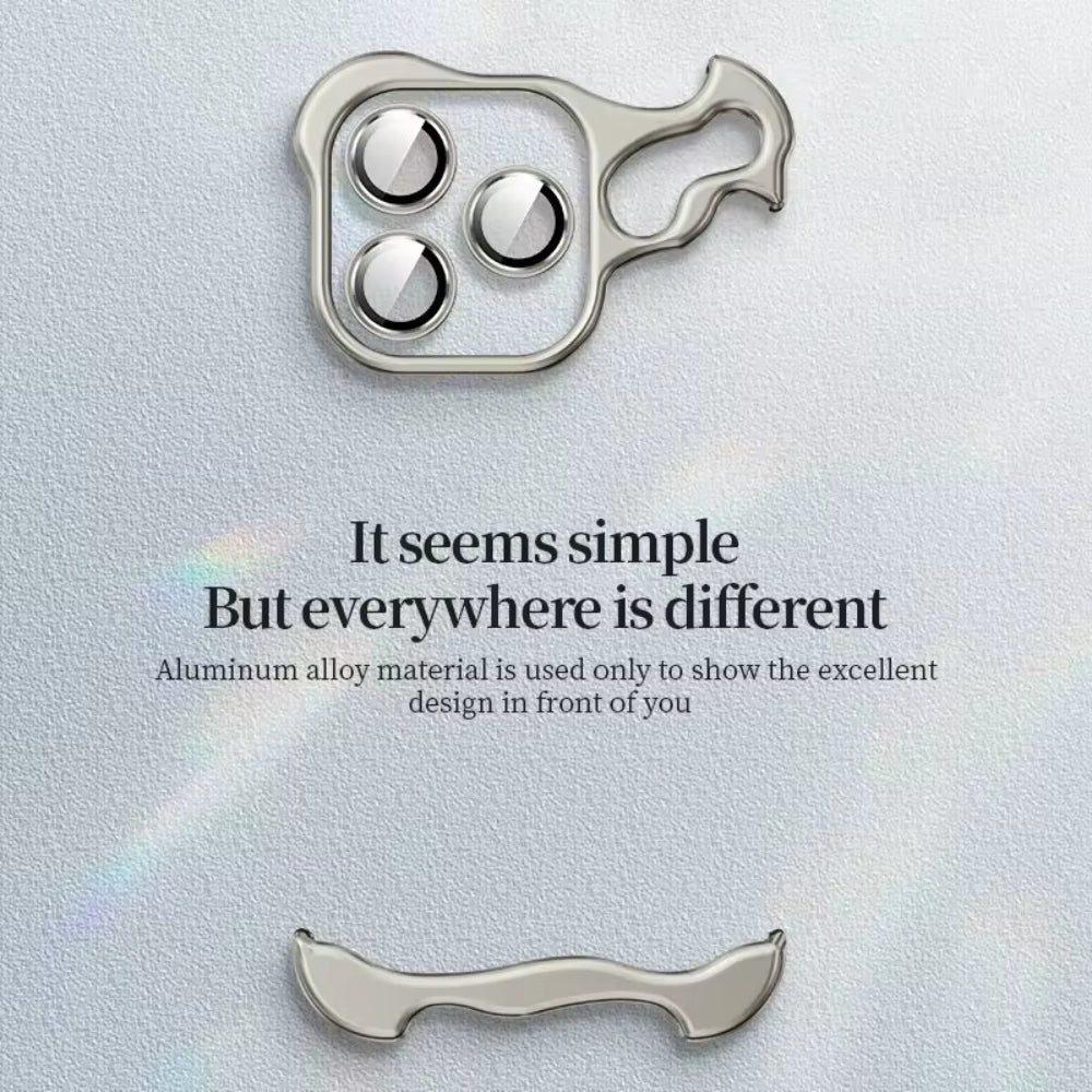 Luxury Minimilistic Case With Camera Ring for iPhone