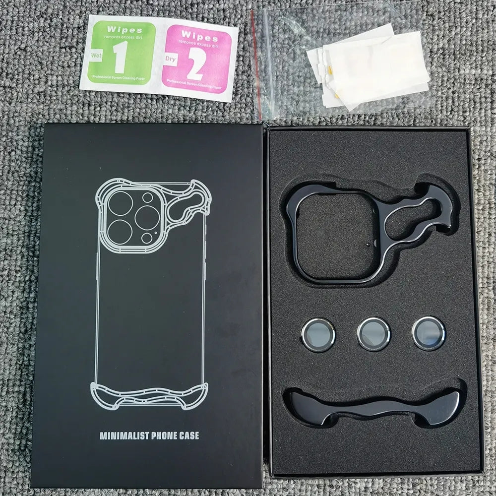 Luxury Minimilistic Case With Camera Ring for iPhone