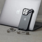 Protective Apple iPhone Back Cover - Luxury Minimilistic Case With Camera Ring for iPhone - Style 18