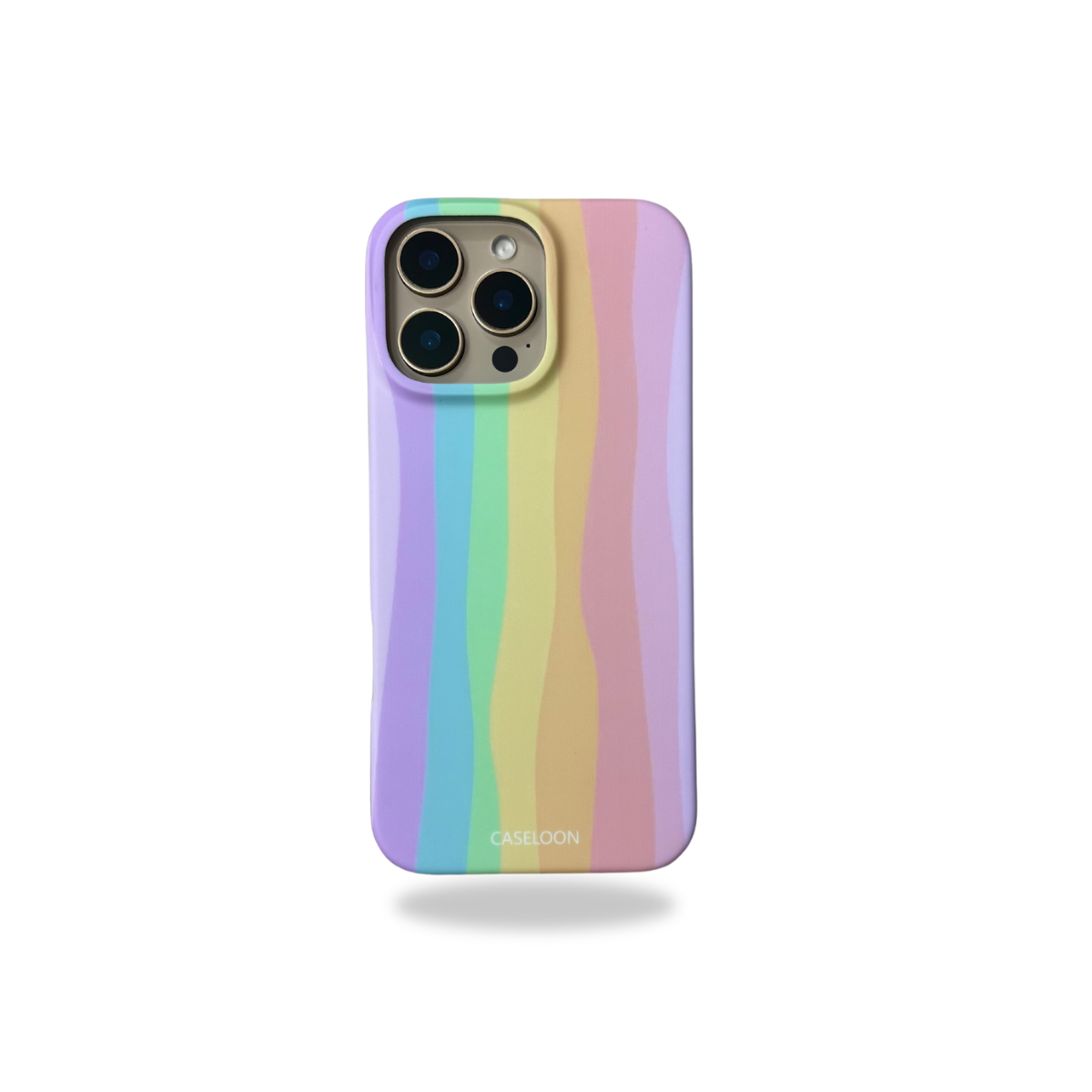 Protective Apple iPhone Back Cover - Rainbow Design Drop Proof Matte Finish Case for iPhone 16 Pro