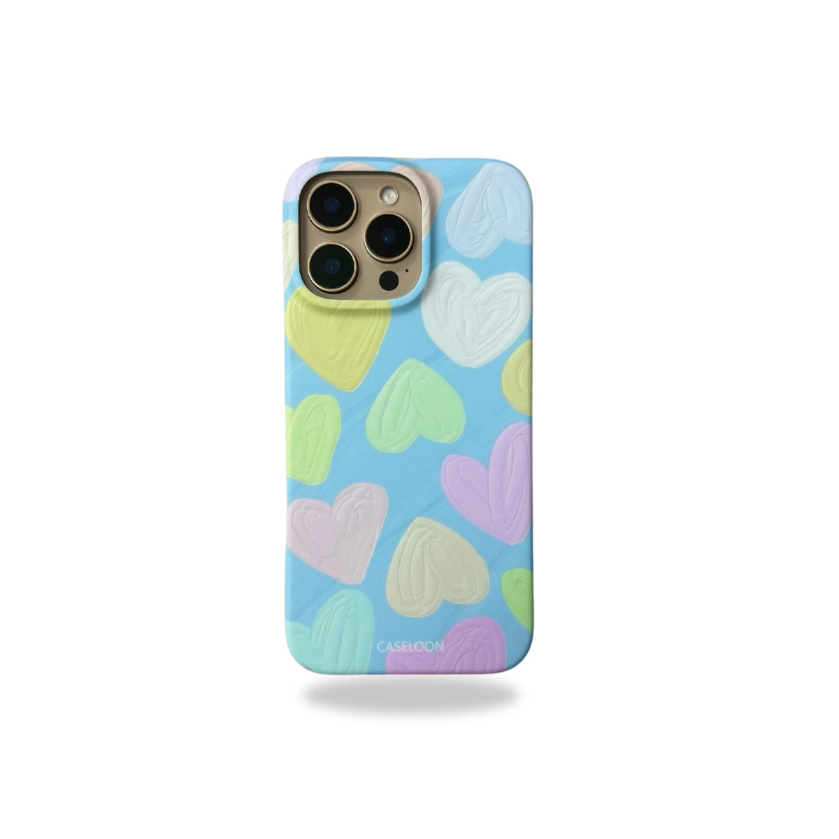 Protective Apple iPhone Back Cover - Hearts Design Drop Proof Matte Finish Case for iPhone 16 Pro Max