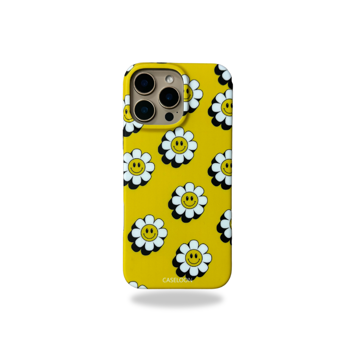 Protective Apple iPhone Back Cover - Smiley Sunflowers Drop Proof Matte Finish Case for iPhone 16 Pro Max