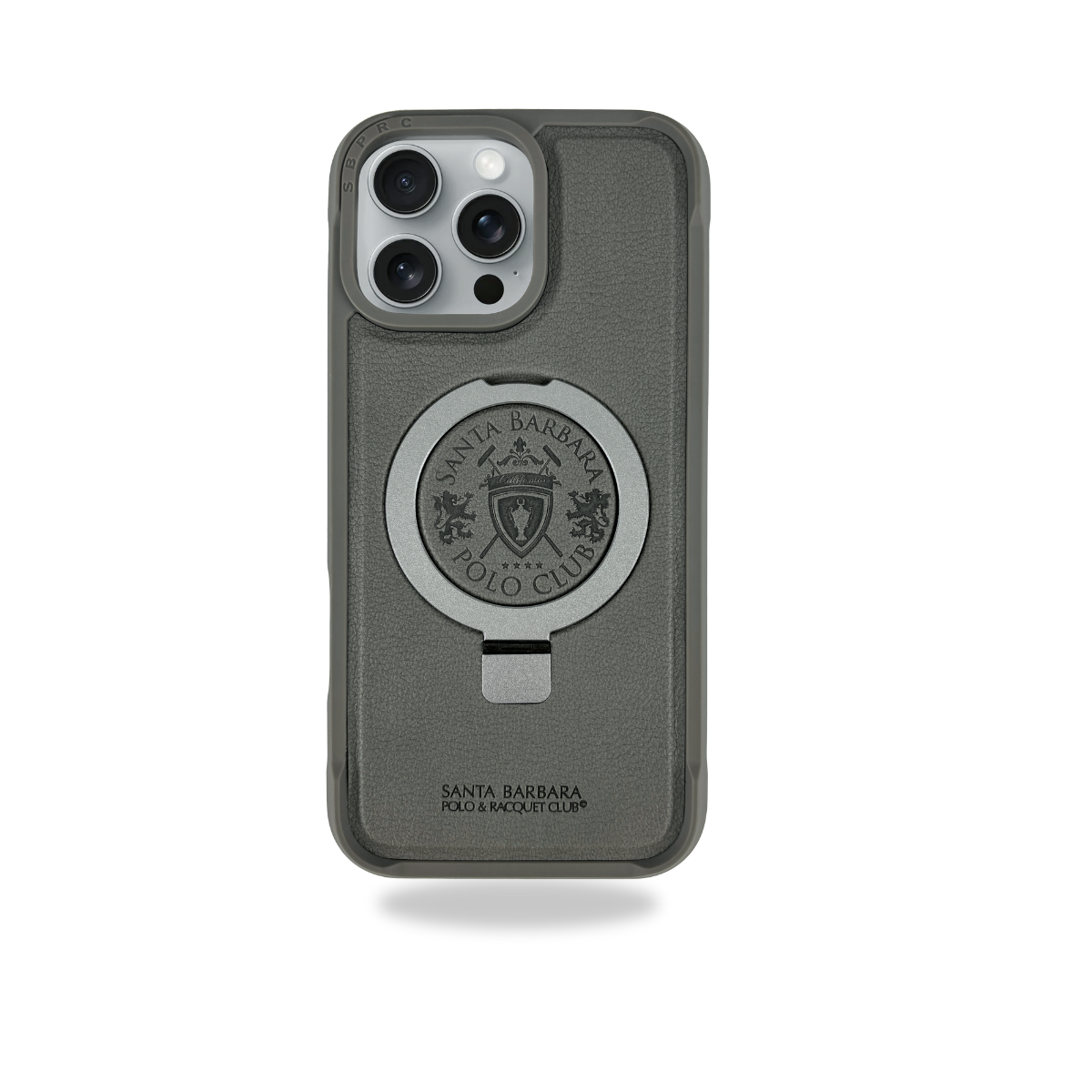 Protective Apple iPhone Back Cover - Santa Barbara Polo Raquet Club PRIMO Series for iPhone 16 Pro (Grey)