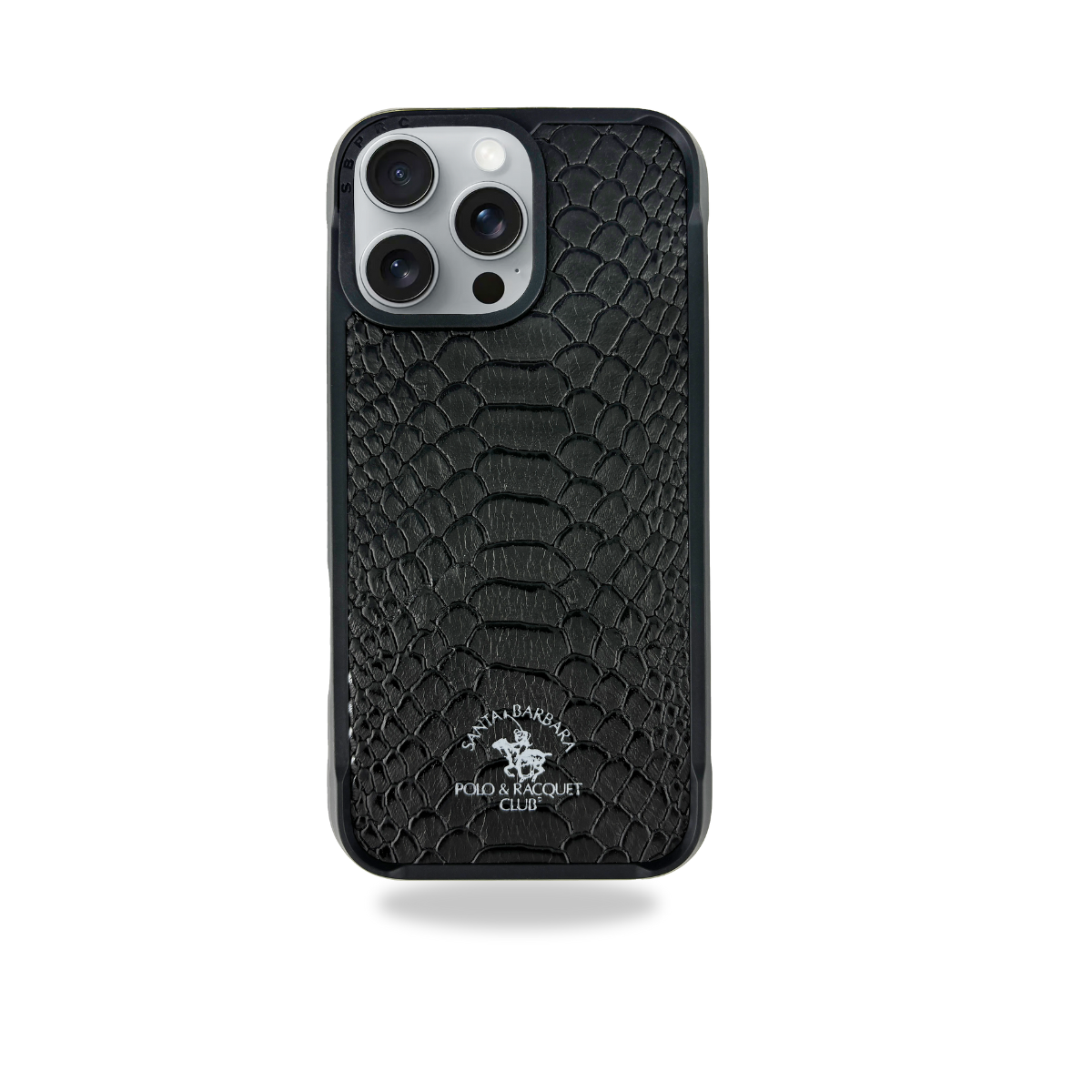 Protective Apple iPhone Back Cover - Santa Barbara Polo Raquet Club KNIGHT Series for iPhone 16 Pro (Black)