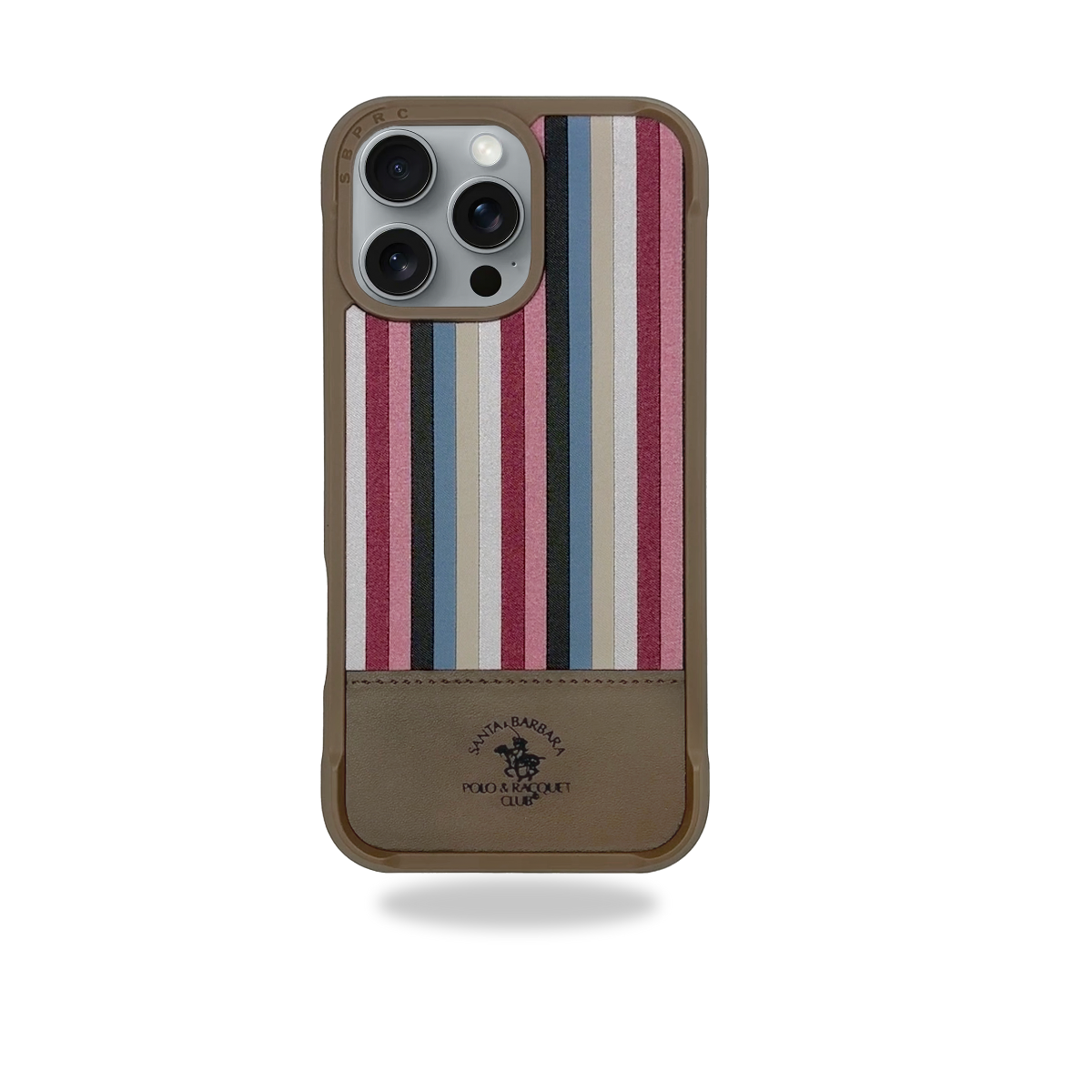 Protective Apple iPhone Back Cover - Santa Barbara Polo Raquet Club ISAAC Series for iPhone 16 Pro Max (Champaign Gold)