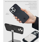 Protective Apple iPhone Back Cover - Santa Barbara Polo Raquet Club ELVIS Carbon Fibre Series for iPhone 16 Plus (Black) - Style 3