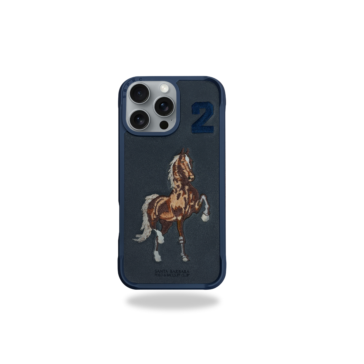 Protective Apple iPhone Back Cover - Santa Barbara Polo Raquet Club BORRIS Series for iPhone 16 Pro (Blue)