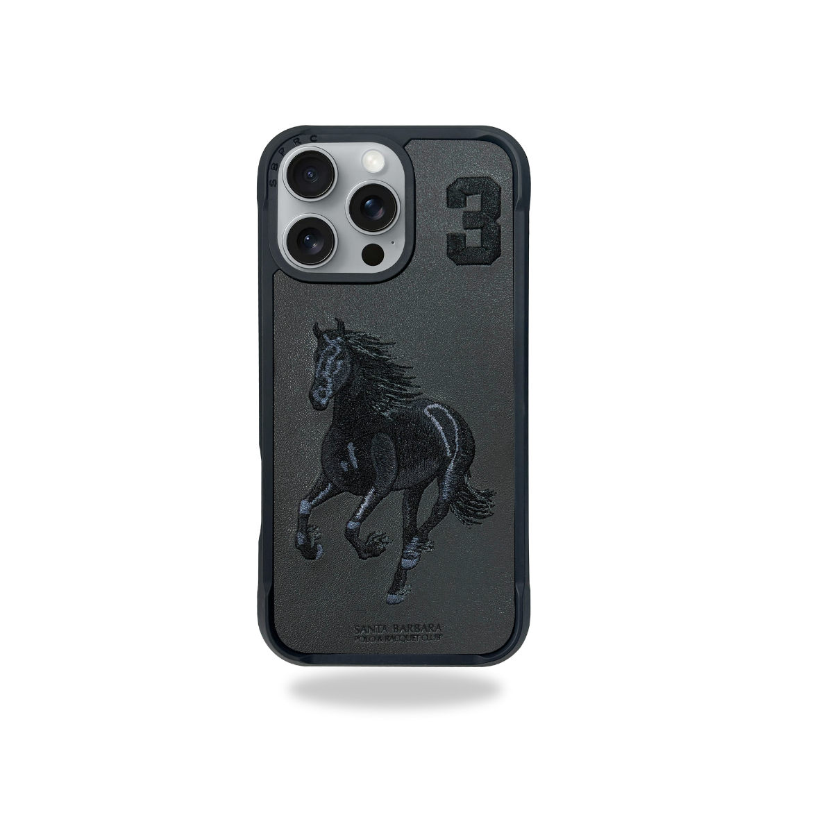 Protective Apple iPhone Back Cover - Santa Barbara Polo Raquet Club BORRIS Series for iPhone 16 Pro (Black)