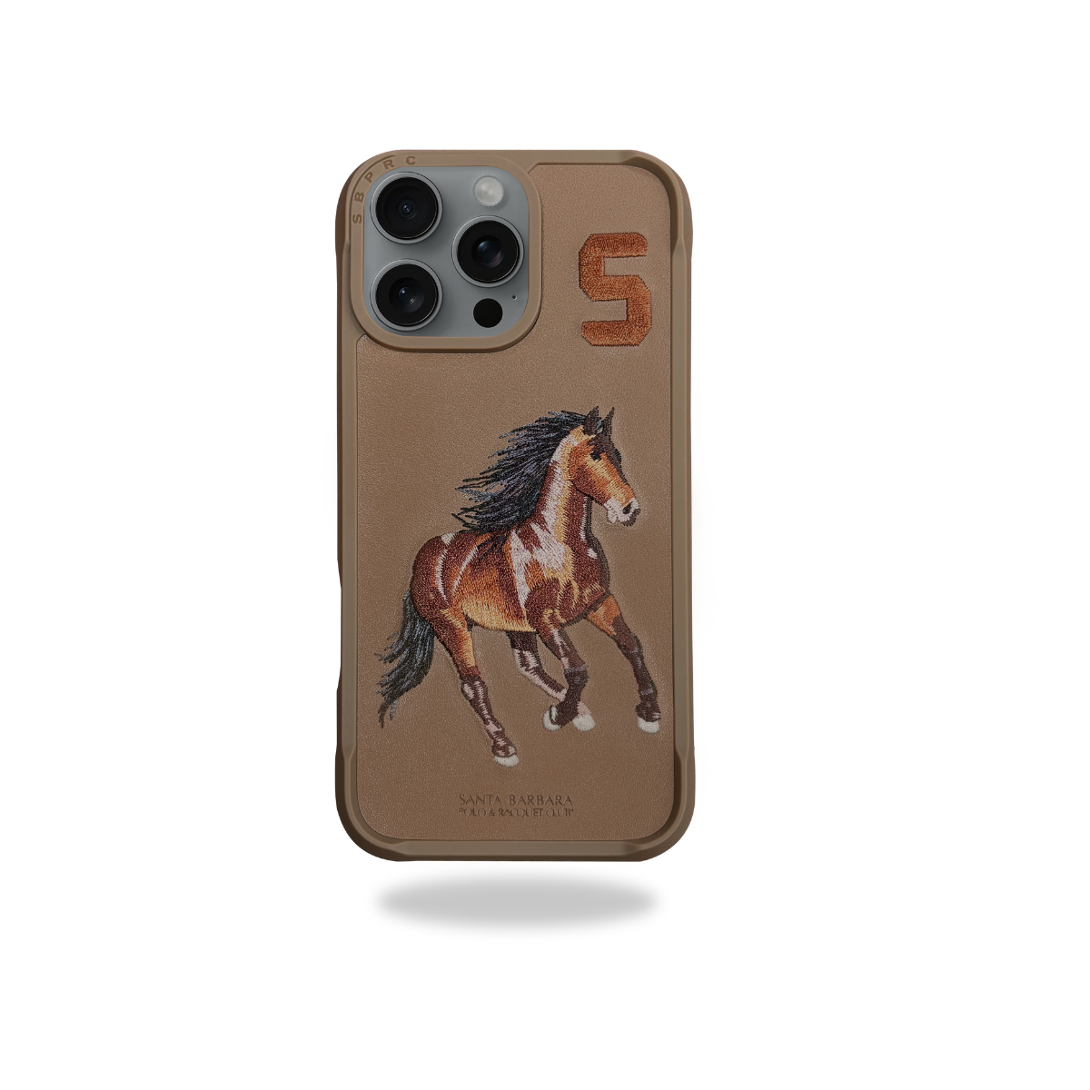 Protective Apple iPhone Back Cover - Santa Barbara Polo Raquet Club BORRIS Series for iPhone 16 Pro (Tan Brown)