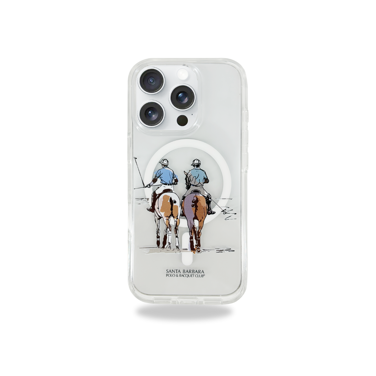 Protective Apple iPhone Back Cover - Santa Barbara Polo Raquet Club Willie Series for iPhone 16 Pro Max (Transparent)