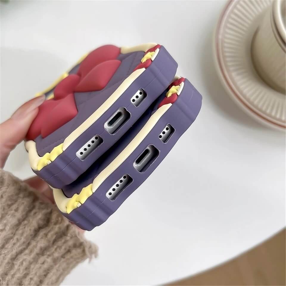 3D Bow Star Magic Wand Rubber Silicone Case Mobile Case by CoverMeUp - Style 4