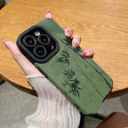 Green Bamboo Classy Textured Soft Case Mobile Case by CoverMeUp
