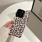 White Leopard Textured Soft Case Mobile Case by CoverMeUp - Style 3