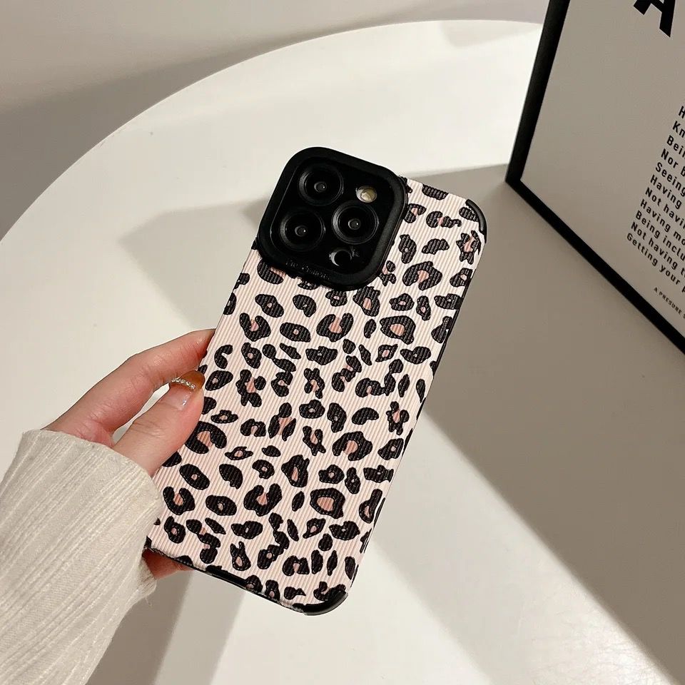 White Leopard Textured Soft Case Mobile Case by CoverMeUp - Style 3