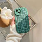 Protective Apple iPhone Back Cover - Luxury iPhone Fabric Fluffy Plush Silicone Round Camera Soft iPhone Case - Style 6