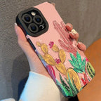 Samsung Cactus Floral Flower Textured Silicone Cases Mobile Case by CoverMeUp