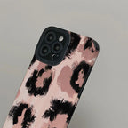 Protective Apple iPhone Back Cover - Brown Leopard iPhone Textured Silicone Cases - Style 2