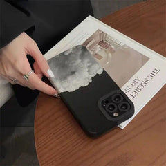 Black Clouds iPhone Textured Silicone Case