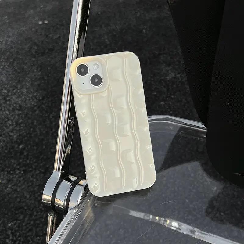 Protective Apple iPhone Back Cover - Luxury 3D Wavy Glossy Textured iPhone Case - Style 6