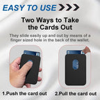 Magsafe Magnetic Luxury Leather Credit Card Holder Wallet Case Mobile Case by CoverMeUp - Style 2