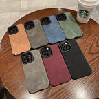 Protective Apple iPhone Back Cover - Luxury Leather Matte Soft Silicone iPhone Case With Custom Initial Letter - Style 3