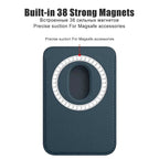 Magsafe Magnetic Luxury Leather Credit Card Holder Wallet Case Mobile Case by CoverMeUp - Style 7