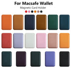 Magsafe Magnetic Luxury Leather Credit Card Holder Wallet Case Mobile Case by CoverMeUp - Style 8