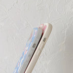 Protective Apple iPhone Back Cover - Pink Blue Tulip Lens Floral Flower iPhone Soft Silicone Case - Style 6