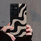 Protective Apple iPhone Back Cover - Zebra iPhone Black White Stripe Textured Soft Cases - Style 2