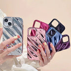 Protective Apple iPhone Back Cover - 3D Glossy Textured iPhone Soft Case - Style 4