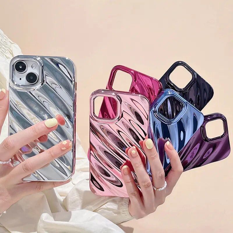 Protective Apple iPhone Back Cover - 3D Glossy Textured iPhone Soft Case - Style 4