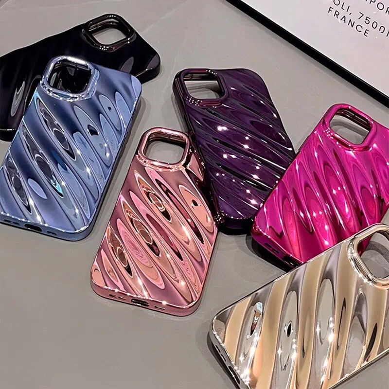 Protective Apple iPhone Back Cover - 3D Glossy Textured iPhone Soft Case - Style 3