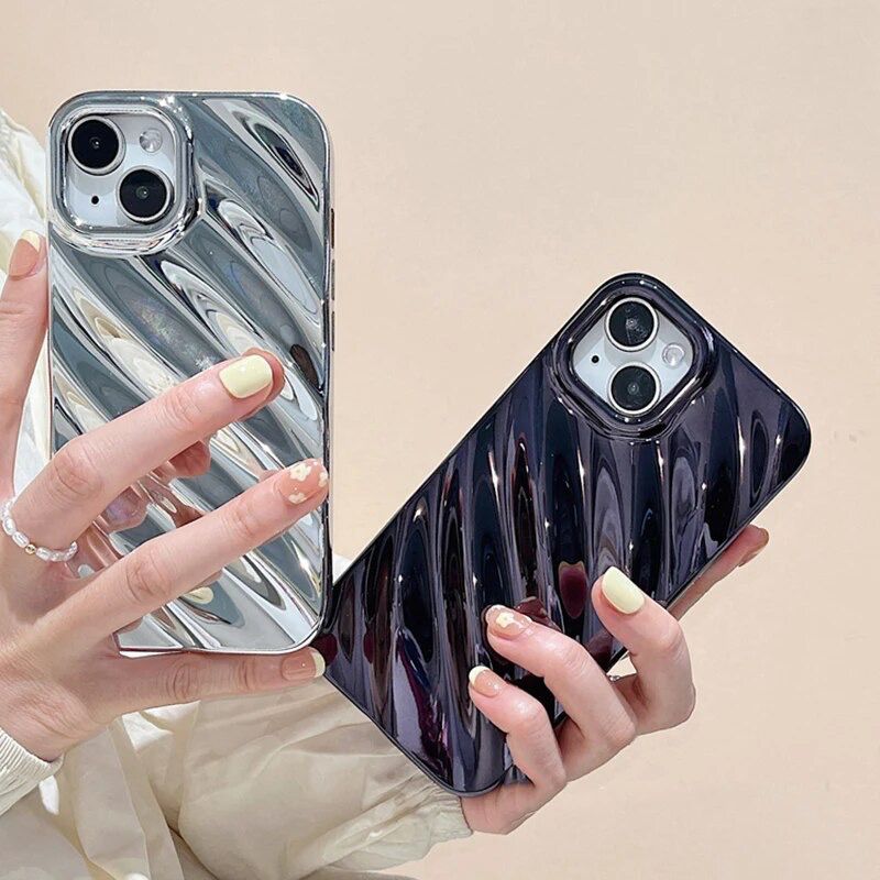 Protective Apple iPhone Back Cover - 3D Glossy Textured iPhone Soft Case - Style 9