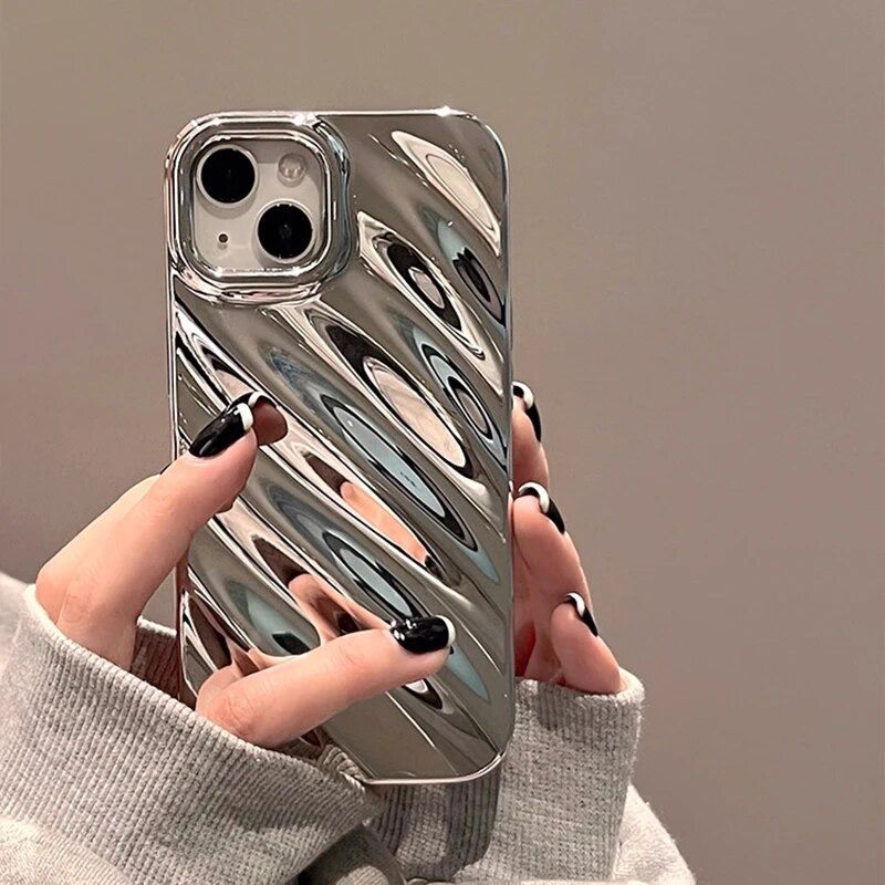 Protective Apple iPhone Back Cover - 3D Glossy Textured iPhone Soft Case - Style 8