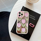 Protective Apple iPhone Back Cover - Tulip Mirror iPhone Silicone Soft Case