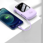 Qpow™ 10000mAh Power Bank with Type-C Cable Mobile Case by CoverMeUp - Style 14