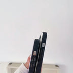 Protective Apple iPhone Back Cover - Classic Diamond Grid Luxury Leather iPhone Hybrid Silicone Case - Style 7