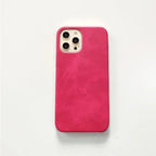 Protective Apple iPhone Back Cover - New Luxury Leather Metal Initial Soft iPhone Case - Style 7