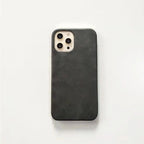 Protective Apple iPhone Back Cover - New Luxury Leather Metal Initial Soft iPhone Case - Style 8