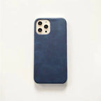 Protective Apple iPhone Back Cover - New Luxury Leather Metal Initial Soft iPhone Case - Style 9