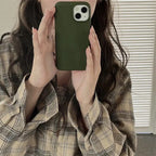 Protective Apple iPhone Back Cover - Luxury Leather Matte iPhone Protective Case - Style 8