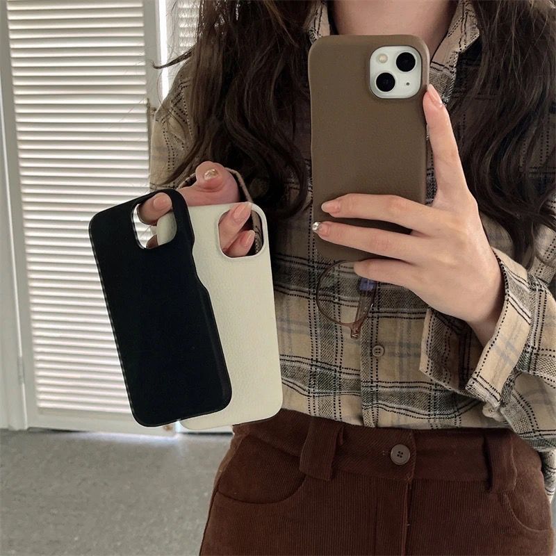 Protective Apple iPhone Back Cover - Luxury Leather Matte iPhone Protective Case
