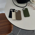 Protective Apple iPhone Back Cover - Luxury Leather Matte iPhone Protective Case - Style 2