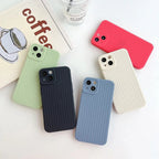 Protective Apple iPhone Back Cover - Armor Shockproof Textured Weave Matte iPhone Soft Silicone Case - Style 2