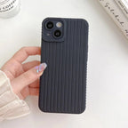 Protective Apple iPhone Back Cover - Armor Shockproof Textured Weave Matte iPhone Soft Silicone Case - Style 9