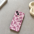 Protective Apple iPhone Back Cover - Pink Good Leopard Textured iPhone Soft Silicone Case