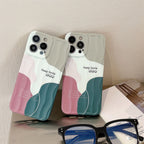 Protective Apple iPhone Back Cover - Aesthetic Keep Smile Textured Soft Silicone iPhone Case - Style 5