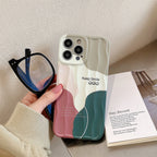 Protective Apple iPhone Back Cover - Aesthetic Keep Smile Textured Soft Silicone iPhone Case