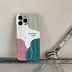 Protective Apple iPhone Back Cover - Aesthetic Keep Smile Textured Soft Silicone iPhone Case - Style 4
